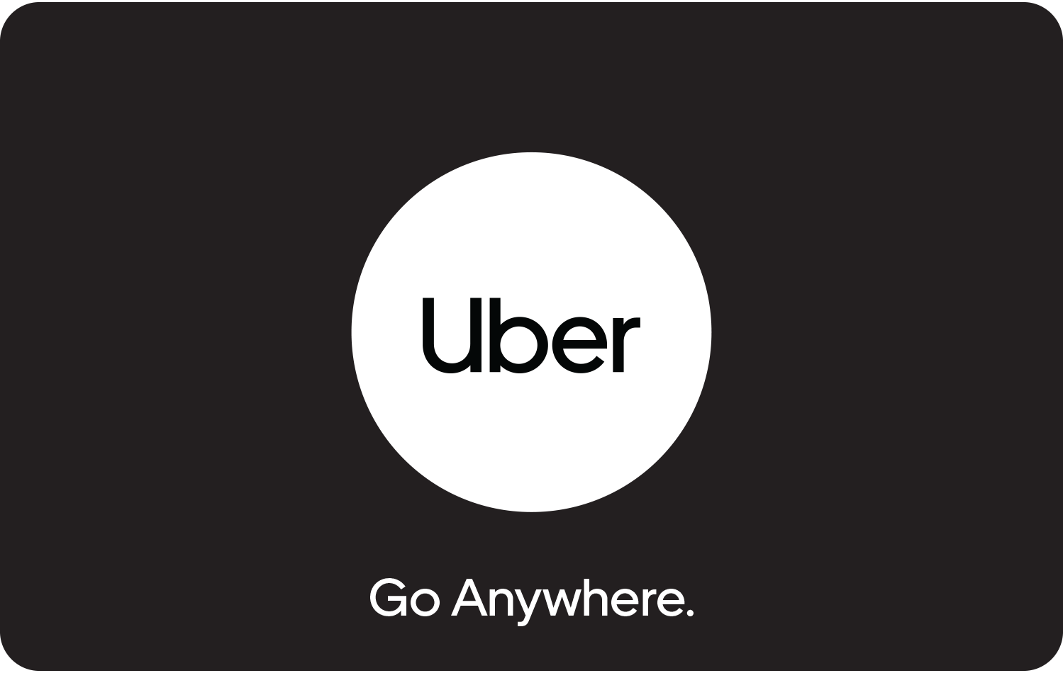Cartão Presente Uber R$200